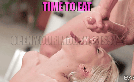 cum eating captions 5