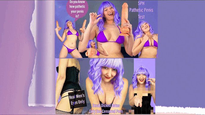 SPH Small Penis Humiliation Porn Captions & GIFS 35