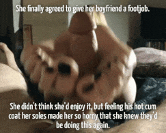 Footjob Porn Gifs & Captions 21